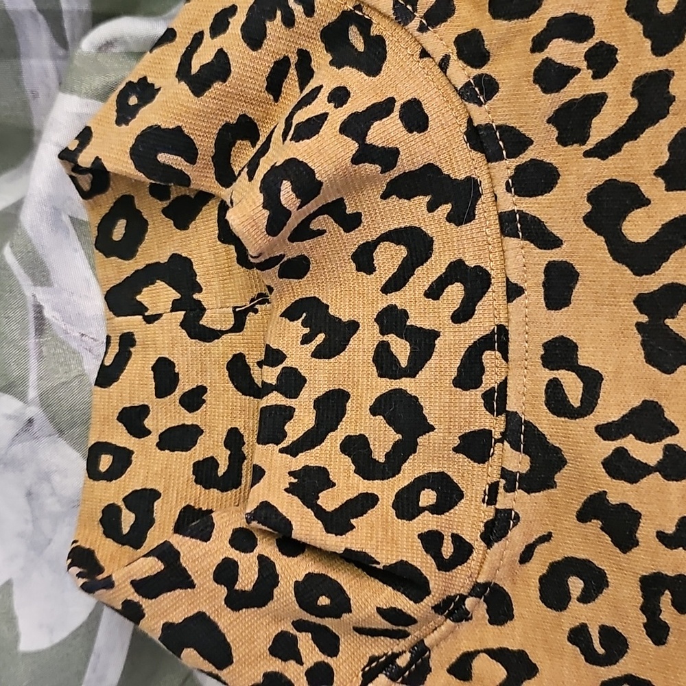 Karen Scott Leopard Print Top Size M - Picture 2 of 5